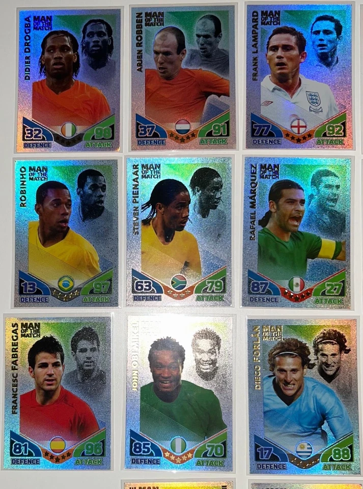 2010 Panini World Cup 14 Card Bundle Man Of The Match & International Master - Image 2 of 4