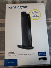 Kensington SD3500v USB 3.0 Docking Station Dual Video Outputs Open Box