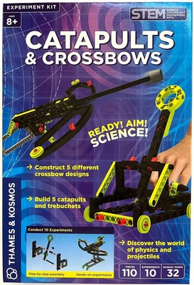 Thames & Kosmos Catapults & Crossbows Science Kit, 10 Experiments & Models NEW