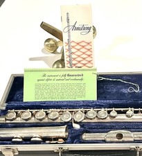 W.T. Armstrong 104 Student Model Flute Recently Serviced Play NOW/ Nickel Silver