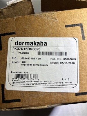 Brand New-Best Dormakaba 9K37D15DS3626 Commercial Entrance 7pin IC
