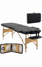 Portable Folding Massage Table Black
