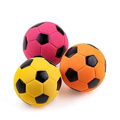 Quietschender Latex-Fußball | 3 Stück | Medium-Hunde - Bild 3 von 4