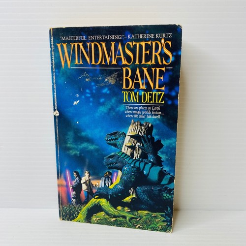 Windmaster's Bane by Tom Deitz  Fantasy Fiction Small Paperback Book Novel - Foto 1 di 7