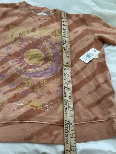 Billabong Youth Girls Sweatshirt Making Waves Crew Sandstone New Youth Small - Picture 7 of 9