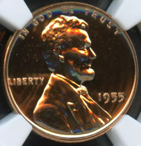 NGC - Wheat Cent - 1c - 1955 - PF-66-RD