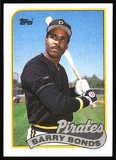 1989 Topps Barry Bonds #620 Pittsburgh Pirates