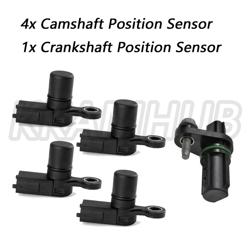 4x Camshaft & 1x Crankshaft Position Sensor for 2011-2017 Buick Enclave V6 3.6L Foto 3 de 4