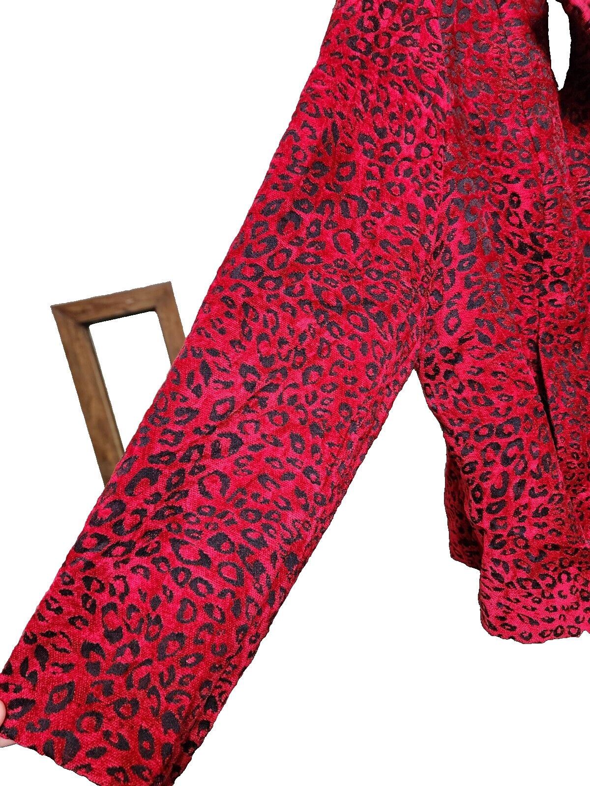 Molly & Max Red Leopard Print Jacket Plus Size 2X… - image 4