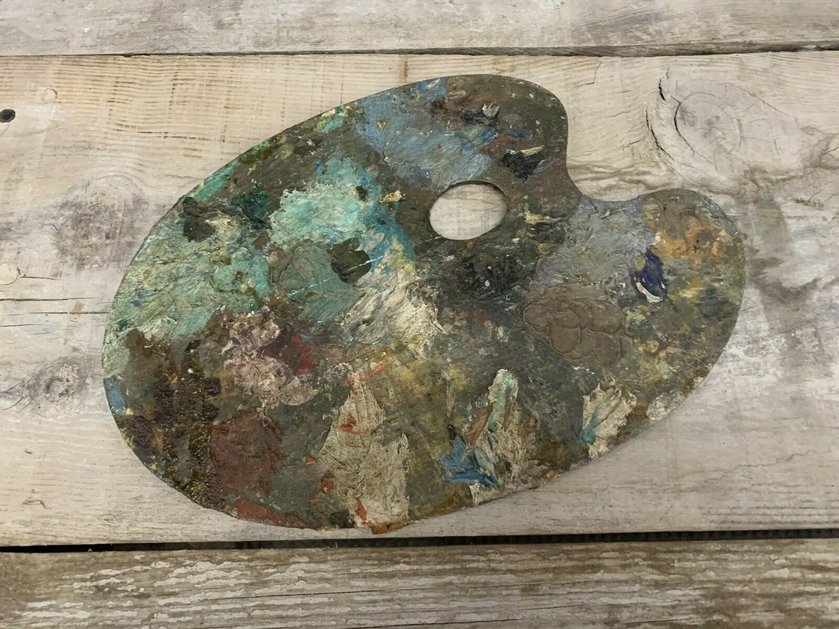 Antique French Artist Palette