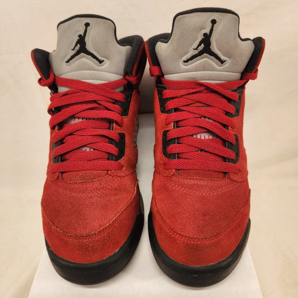 Nike Air Jordan 5 Retro Niños Talla 5Y Rojo Zapatos Atléticos Tenis 440888-600 Foto 4 de 4
