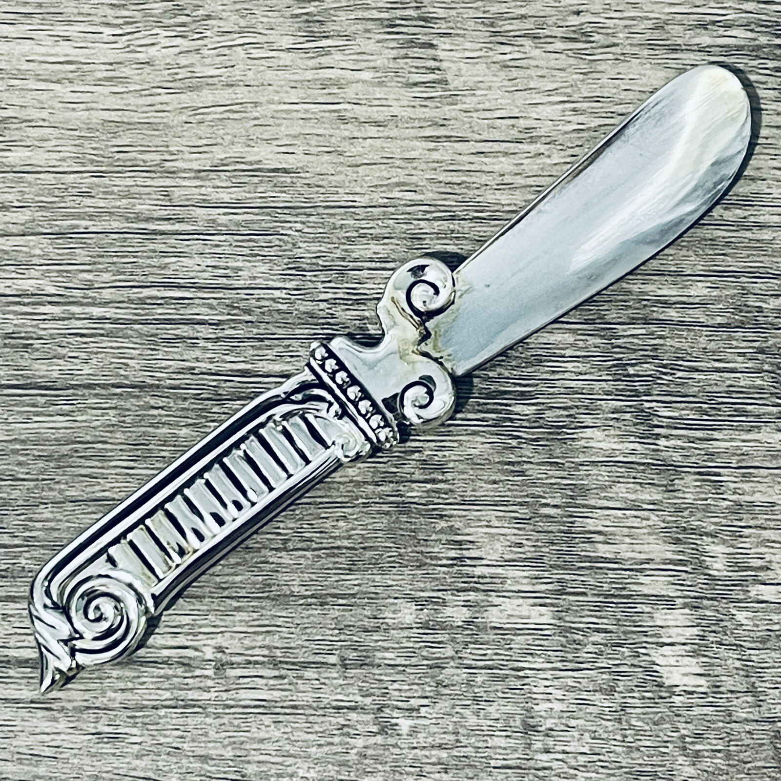 The Bombay Company Silver Plated Spread Butter Knives Set Of Four