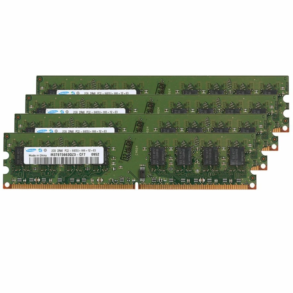 Samsung 8GB 4x 2GB 800MHz DDR2 PC2-6400U 240pin DIMM Desktop PC Memory SDRAM BT - Image 2 of 4