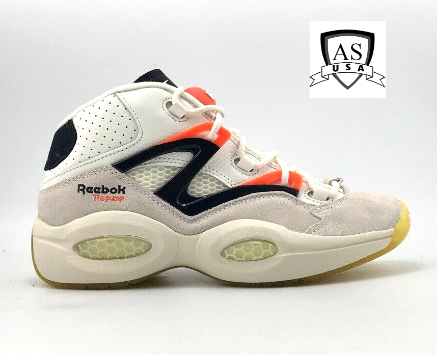 Reebok Question Pump Omni Lite White Black Sneakers H06490 Men's