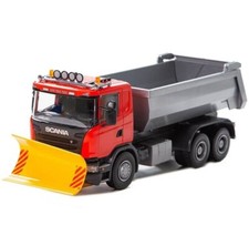EMEK - Camion benne rouge avec lame de déneigement – SCANIA G 6x4 - 1/25 - EM...