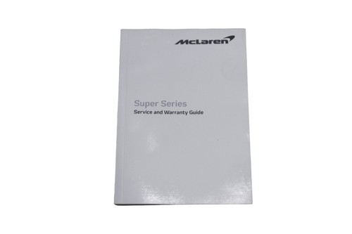 McLaren 720S Owners Manual & Service Warranty Guide Handbook 2018 - 2023 OEM - Picture 6 of 11