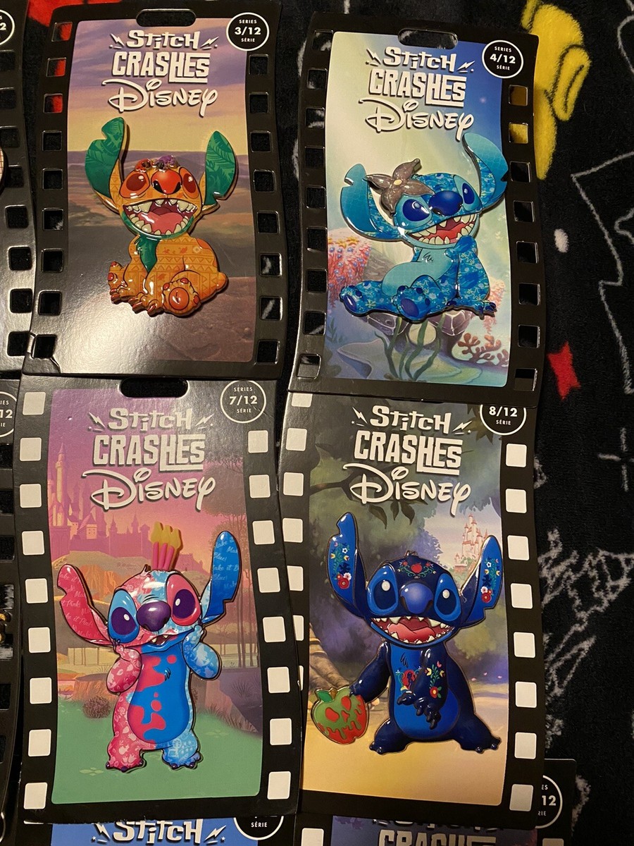 Stitch Crashes Disney ピン 全種類＋ピンホルダー Disney Stitch Crashes Pin Holder with Pin Limited Release