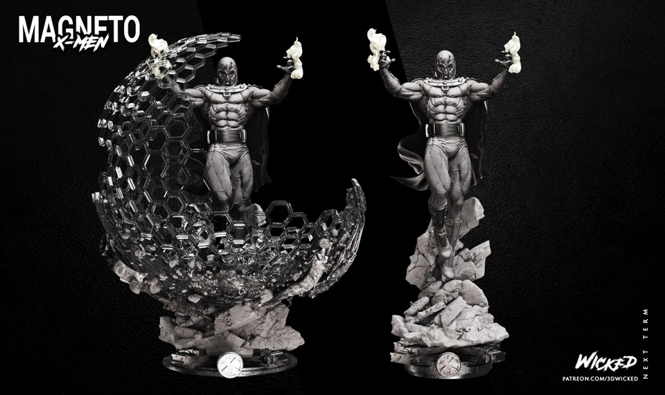 MAGNETO Bust Marvel X-Men Avengers Resin Model Kit WICKED - Image 3 of 4