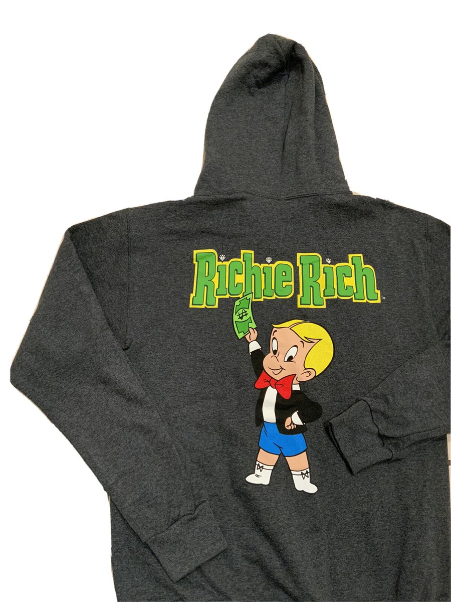 NWOT Richie Rich Hold My Dollar Graphic Two Sided Sweatshirt Hoodie Sz. XS  | eBay