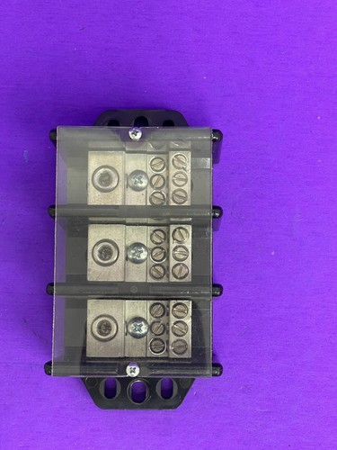Marathon 1403401 Panel Mount Barrier Terminal Block, 175 A, 600 V, 3 Pole - Picture 3 of 12