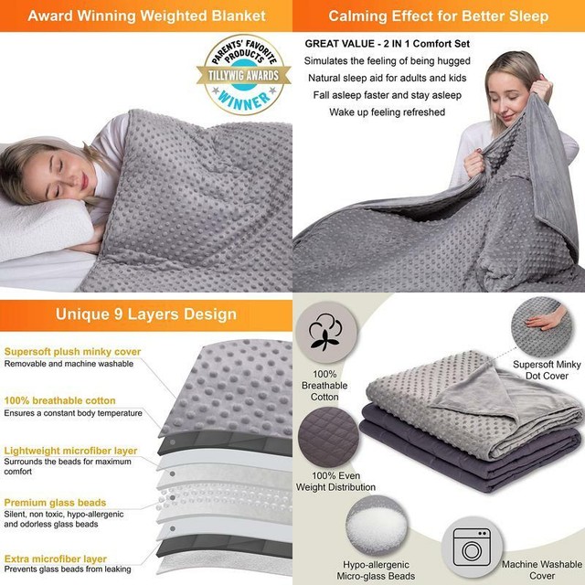 Super Soft 12 Lb S Weighted Blanket - 48" X 72"Comfort Weighted