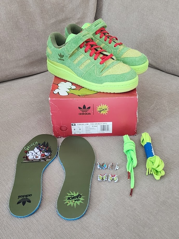 Adidas Dr. Seuss x Forum Low 'The Grinch' Sneakers - Sz 8