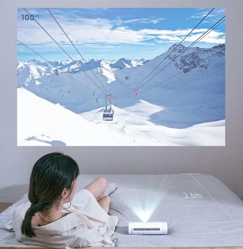 JMGO P3S Projector Bluetooth WIFI 3D 250CVIA Travel Home Portable Mini Theater - Picture 9 of 11