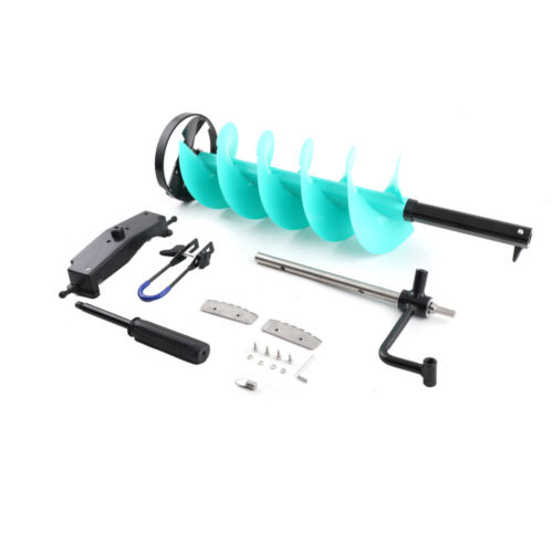 8" Diameter Ice Fishing Auger +35.5cm Extension Rod for Ice Burrowing/Drilling - Picture 16 of 18