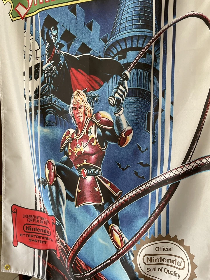 CASTLEVANIA II Simon's Quest 5' Nintendo NES Box art Flag Poster Konami Belmont - Image 3 of 3