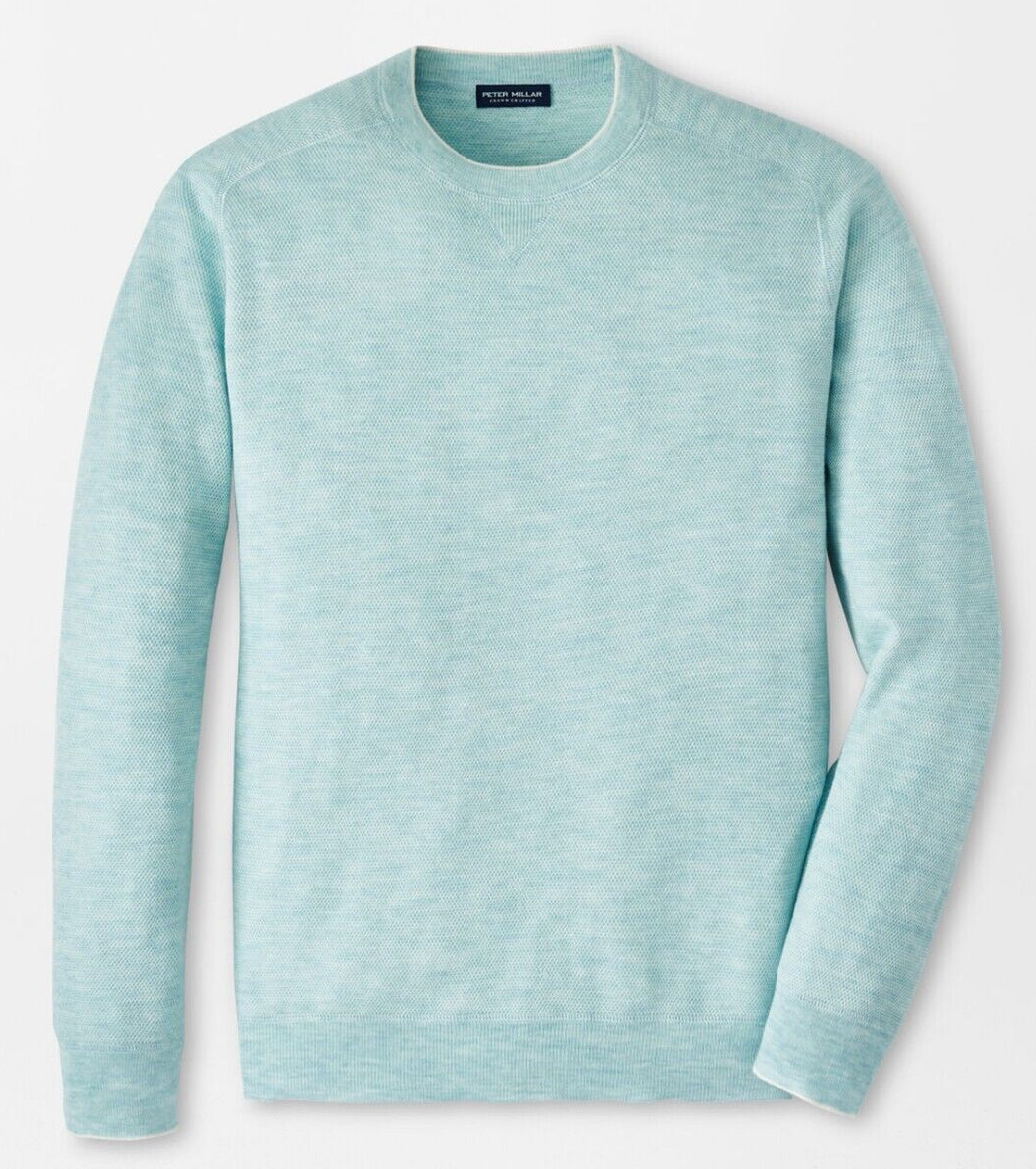 NEW MENS PETER MILLAR L/S VOYAGER CASHMERE-SILK SADDLE SHOULDER
