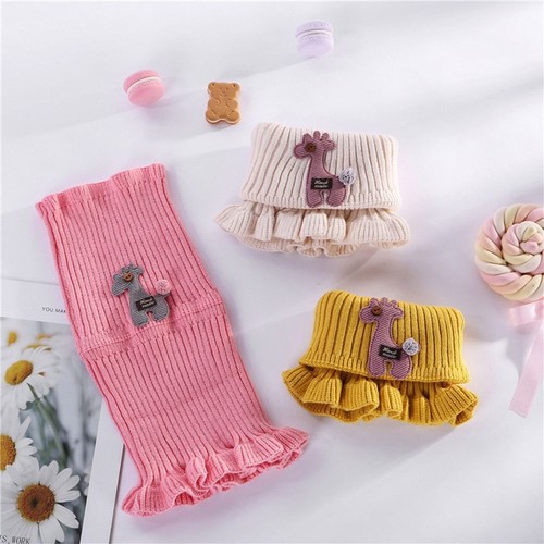Cartoon Winter Warmer Collar Knitted Ruffle Neck 0-7 Years Kids - Picture 3 of 17