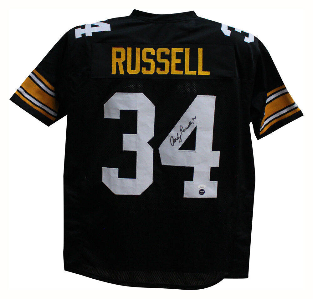Andy Russell Autographed Signed Pro Style Black Xl Jersey JSA 