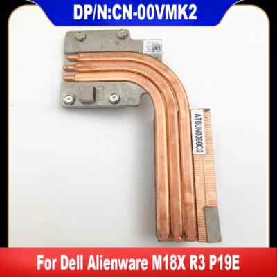 00VMK2 For Dell Alienware M18X R3 P19E Cooling CPU Heatsink Cooler Radiator