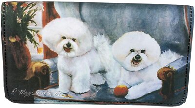 New Nice Gift Dog Trifold Wallet Tenerife Pet Dogs Artist Ruth  Maystead