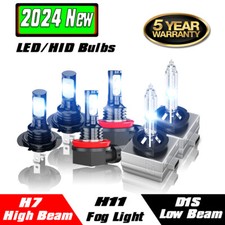 6pcs H7 D1s Ledhid Headlight Hilow H11 Fog Light Kit For 2014 2015 Kia Optima