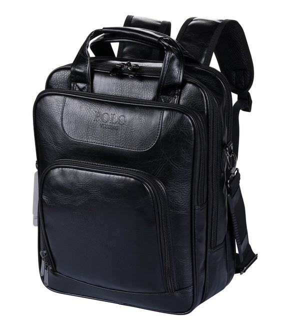 Polo Videng Laptop Backpack Canvas Gray Shoulder Bag Business Travel Polo Videng Laptop Handbags Backpack Leather Shoulder Bag Business Travel School