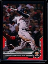 2021 Topps Now #989 Michael Brantley Red Parallel Card #d /10