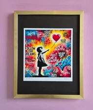 🔥AIDAN FLUX, Hand Signed Original Print Framed Ltd. Ed.  "A DREAM TO FOLLOW"