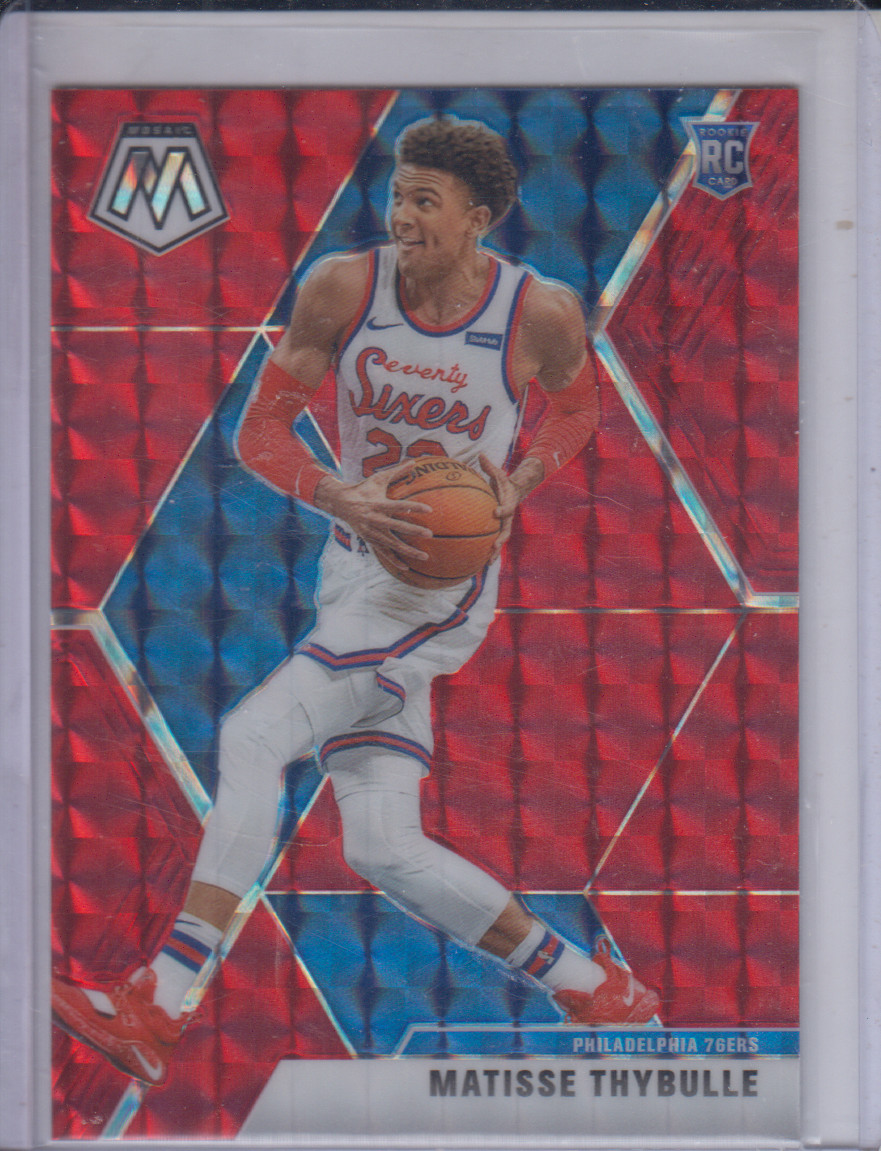 2019-20 Panini Mosaic #245 Matisse Thybulle RC Red Wave Prizm 76ers NBA Rookie