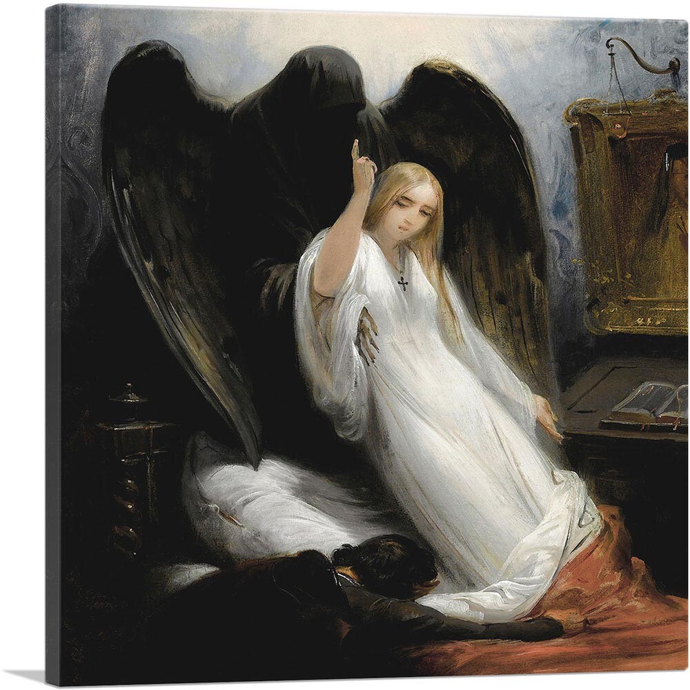 絵画 ANGEL 5 ARTCANVAS The Angel of Death 1841 Canvas Art Print by Horace