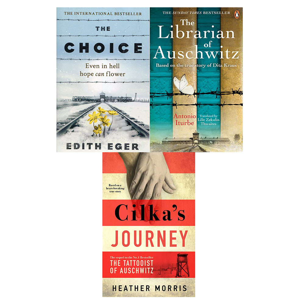 The Choice,Librarian of Auschwitz, Librarian of Auschwitz 3 Books Collection Set