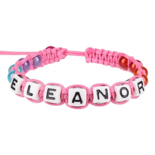 Pulsera de amistad personalizada nombre carta mensaje alfabeto cuentas amigos regalo - Imagen 57 de 113