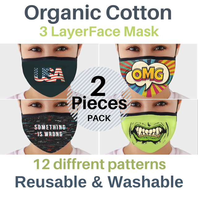 3 Pcs Breathable Seamless Tube Skull Face Mask Dust Proof For