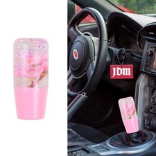 10cm Jdm Clear Real All Pink Glitter Sakura Flower Manual Gear Stick Shift Knob 10cm Jdm Clear Real All Pink Glitter Sakura Flower Manual Gear Stick Shift Knob