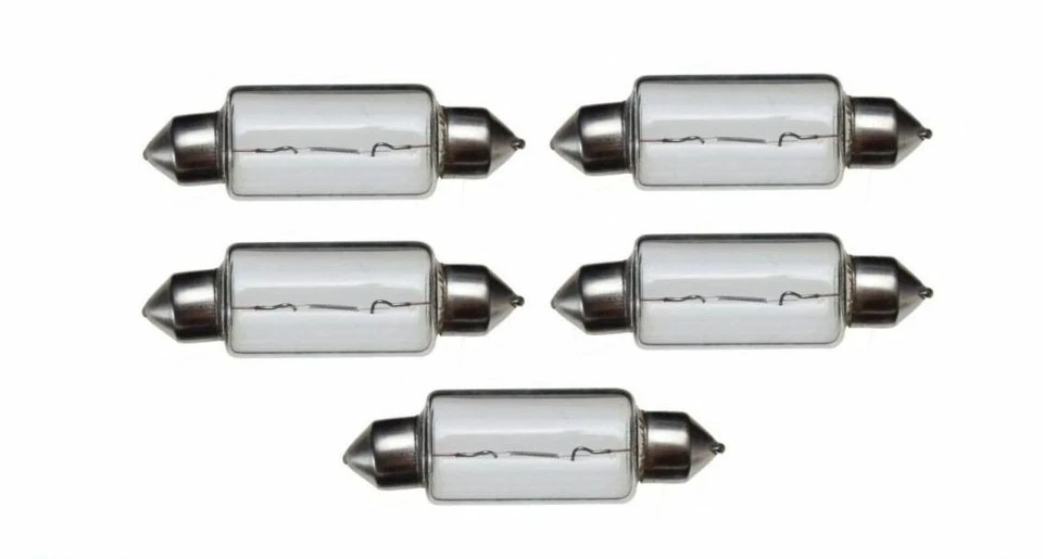 5 x SV8,5 Birne 12V 18W Sofitte 15x41mm. Rücklicht Kreidler Simson MZ JAWA  IFA - Bild 1 von 1