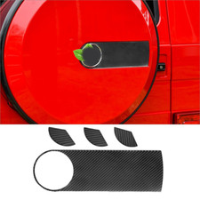 4Pcs Carbon Fiber Spare Tire Logo Cover Trim For Mercedes-Benz G-Class W463