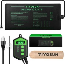 VIVOSUN Seedling Heat Mat with Thermostat Warmer Heating Pad for Plant
