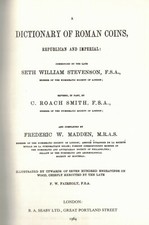 DICTIONARY OF ROMAN COINS by STEVENSON