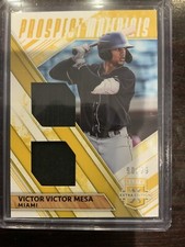 2019 Victor Victor Mesa Elite Extra Edition Gold Dual Prospect Materials #/99
