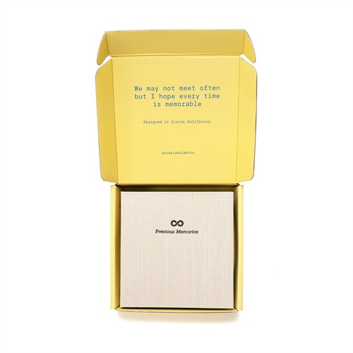 Occasional Motto 100 Pockets Linen Binder Photo Album Fits Instax Mini - Beige - Picture 3 of 8